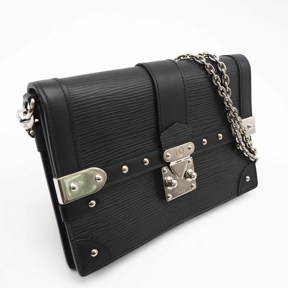 Louis Vuitton Epi Portefeuille Trunk shoulder bag black